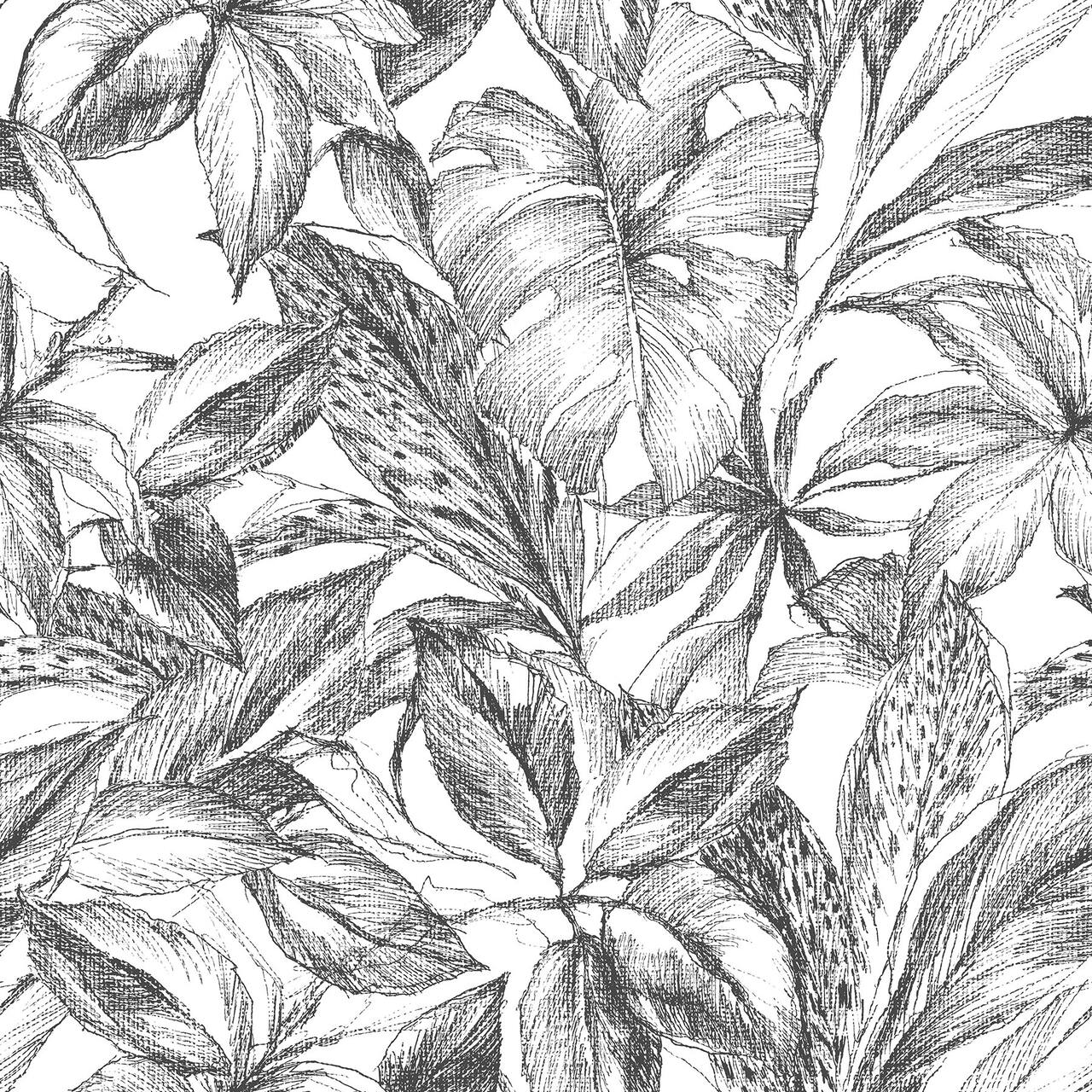 NuWallpaper Black Canopy Peel & Stick Wallpaper